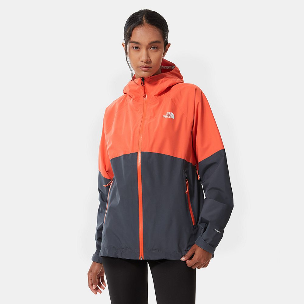 The North Face Insulated Jacket Womens Australia - The North Face Diablo Dynamic Orange / Grey Hikin